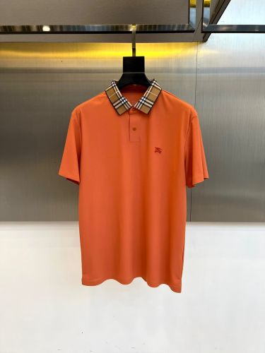 上品 シンプル バーバリー Tシャツ 偽物 半袖 ポロシャツ オレンジ