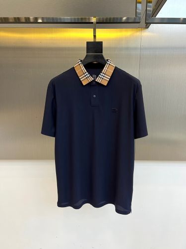 バーバリー Tシャツ 偽物 上品 シンプル 半袖 ポロシャツ ネイビー