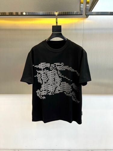 EKD コットン クルーネック 半袖Tシャツ バーバリー Tシャツ 偽物 ブラック