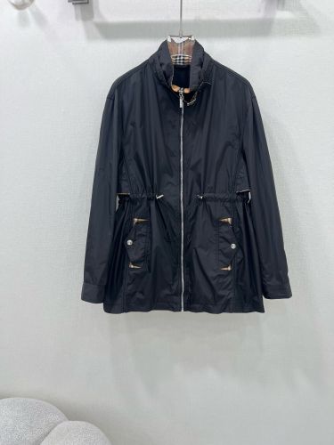 カジュアル 洗練された ブルゾン バーバリー ジャケット 偽物 ブラック