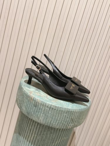 シグネチャー スリングバック セリーヌ パンプス コピー ブラック