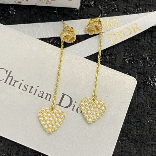 ハート＆パール ロングピアス クリスチャン・ディオール イヤリング 偽物