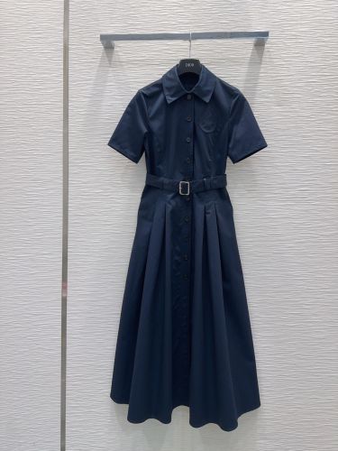 定番 コットン シャツドレス クリスチャン・ディオール ワンピース