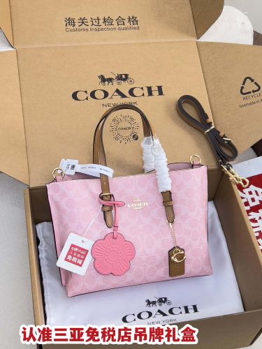 フェンミン 可愛い レディース トートバッグ コーチ バッグ 偽物 ピンク