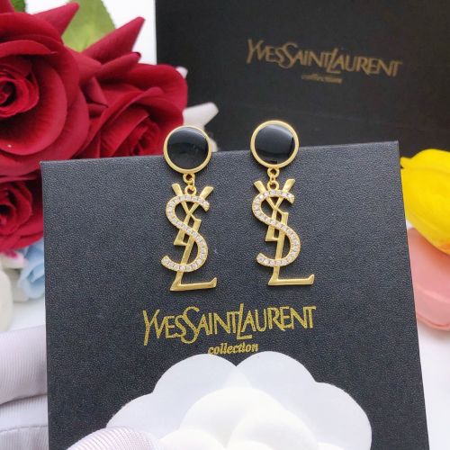 洗練された YSLモノグラム ドロップピアス イヴ・サンローラン イヤリング 偽物