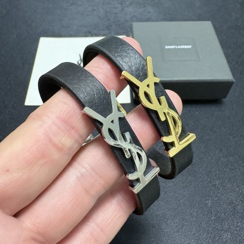カジュアル イヴ・サンローラン YSL レザー ブレスレット 偽物 合わせやすい