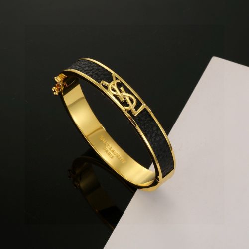 おしゃれ 上品 YSLロゴ バングル イヴ・サンローラン ブレスレット 偽物