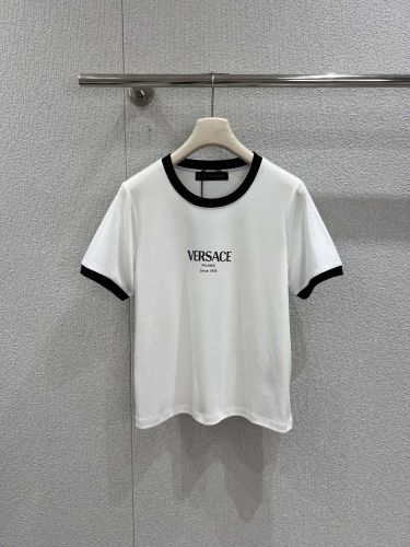 定番 カジュアル リンガーTシャツ ヴェルサーチ Tシャツ コピー ホワイト