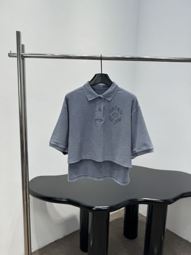 カジュアル ロゴ刺繍 ポロシャツ アレキサンダーワング Tシャツ 偽物 グレー