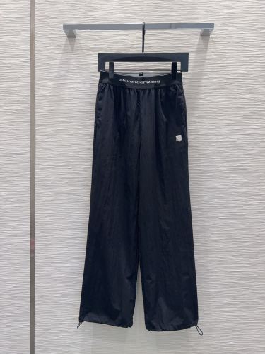 ロゴウエスト トラックパンツ アレキサンダーワング パンツ 偽物 ブラック
