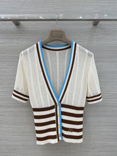 メッシュニット ショートスリーブ カーディガン ヴァレンティノ ニット 偽物