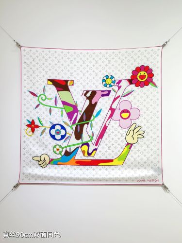 LV × TM カレ90･スーパーフラット ルイ・ヴィトン スカーフ コピー