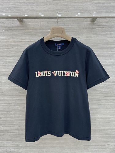 シグネチャープリントTシャツ ルイ・ヴィトン Tシャツ コピー シルク コットン
