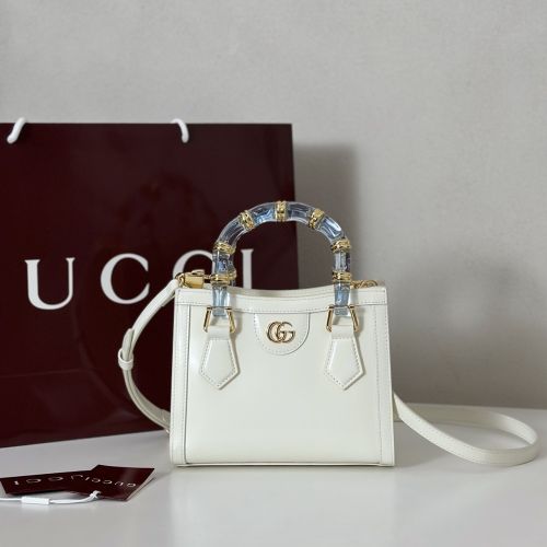 GUCCI ダイアナ スモール トートバッグ グッチ スーパーコピー 832936 ホワイト