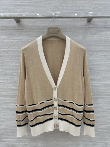 洗練された カシミヤ Vネック カーディガン エルメス ニット コピー ベージュ