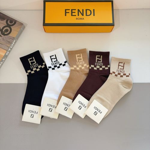 おしゃれ アンクルソックス 5足セット フェンディ 靴下 偽物 合わせやすい