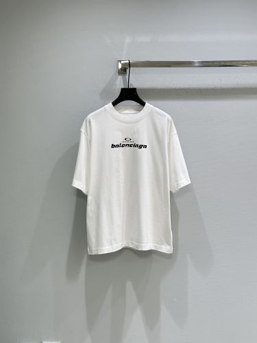 定番 ロゴ コットン 半袖Tシャツ バレンシアガ Tシャツ コピー ホワイト