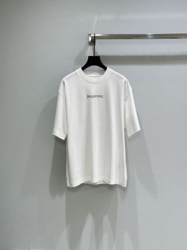 バレンシアガ Tシャツ コピー シンプル コットン 半袖Tシャツ ホワイト