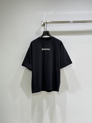 バレンシアガ Tシャツ コピー シンプル コットン 半袖Tシャツ ブラック