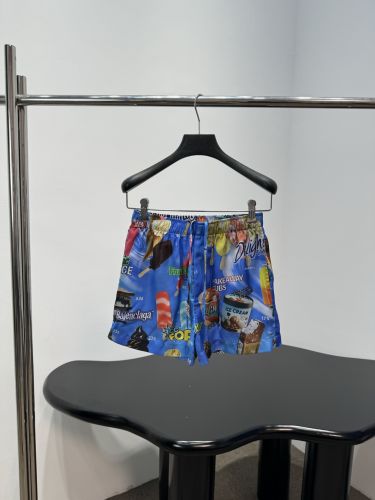 バレンシアガ パンツ コピー 総柄プリント ショートパンツ