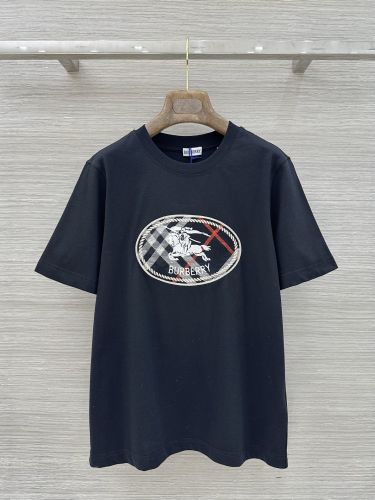 チェック ナイトスタンプ コットンTシャツ バーバリー Tシャツ コピー ブラック