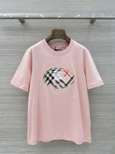 チェック ナイトスタンプ コットンTシャツ バーバリー Tシャツ コピー ピンク