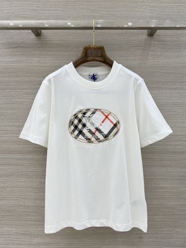 チェック ナイトスタンプ コットンTシャツ バーバリー Tシャツ コピー ホワイト