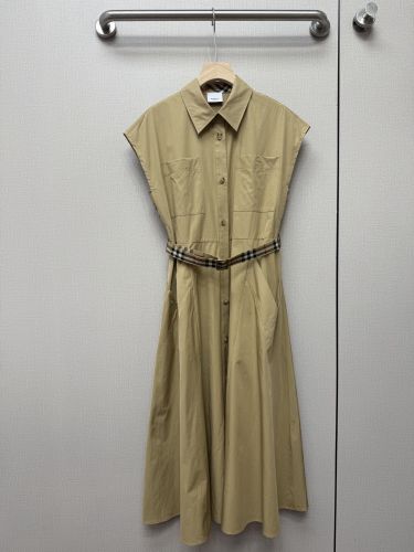コットン シャツワンピース バーバリー ワンピース コピー ベルト付き