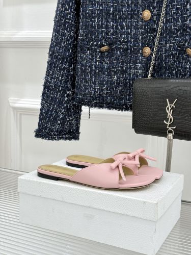 洗練された Dior Bow スライド クリスチャン・ディオール サンダル コピー ピンク