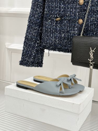 洗練された Dior Bow スライド クリスチャン・ディオール サンダル コピー グレー
