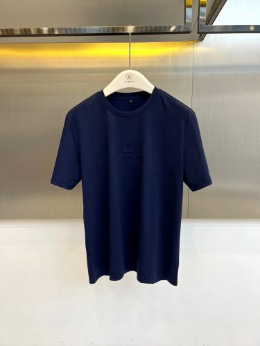 カジュアル 洗練された 半袖Tシャツ サルヴァトーレ・フェラガモ Tシャツ 偽物 ネイビー
