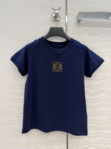 アナグラム クルーネック 半袖Tシャツ ロエベ Tシャツ 偽物 ネイビー