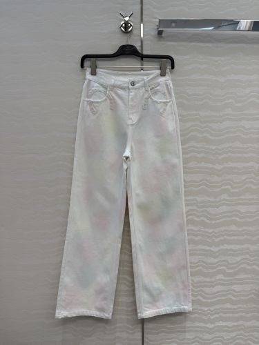 フェミニン タイダイ デニムパンツ シャネル ジーンズ コピー 合わせやすい