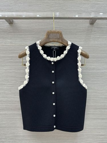 大人可愛い ノースリーブ カーディガン シャネル ニット 偽物 合わせやすい