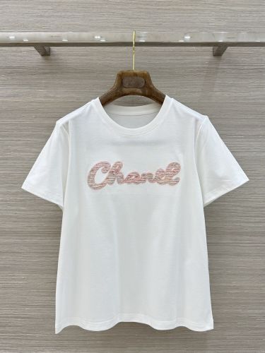シャネル Tシャツ コピー ベーシック ロゴ入り 半袖Tシャツ ホワイト