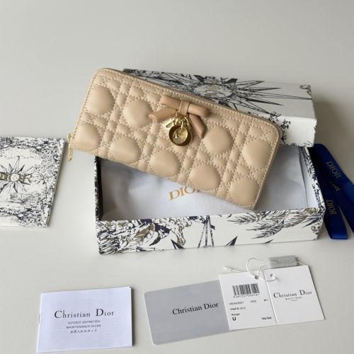 Lady Dior Voyageur スリムウォレット クリスチャン・ディオール 財布 スーパーコピー ベージュ