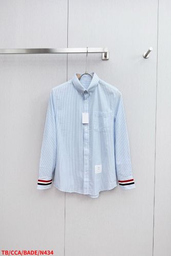 トムブラウン シャツ コピー 定番 カジュアル ストライプシャツ ユニセックス