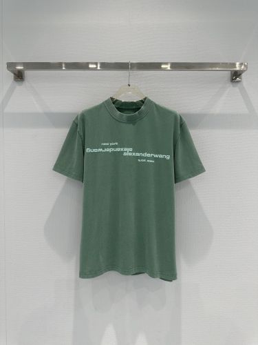 ユニセックス ロゴ入り 半袖Tシャツ アレキサンダーワング Tシャツ コピー グリーン