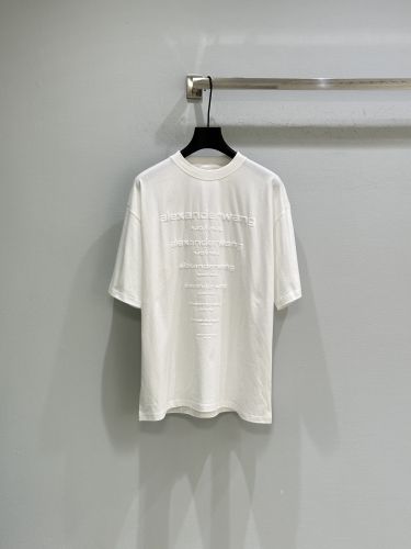 ユニセックス エンボスロゴ 半袖Tシャツ アレキサンダーワング Tシャツ コピー ホワイト