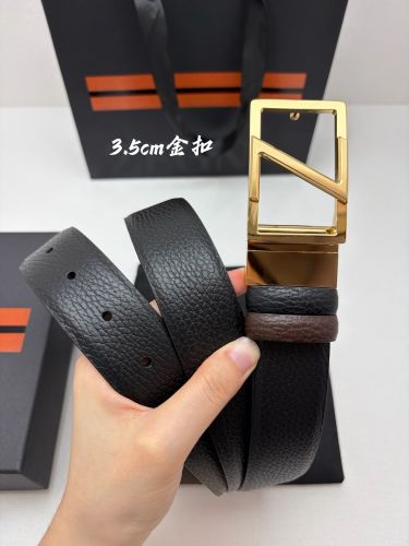 エルメネジルド・ゼニア ベルト 偽物 スタイリッシュ レザー リバーシブルベルト