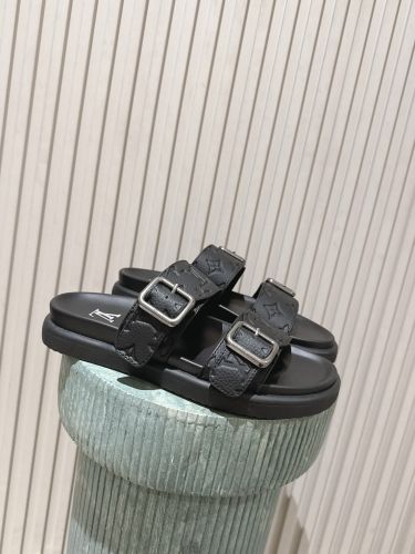 カジュアル 人気 LV ヴェニス ミュール ルイ・ヴィトン サンダル コピー ブラック