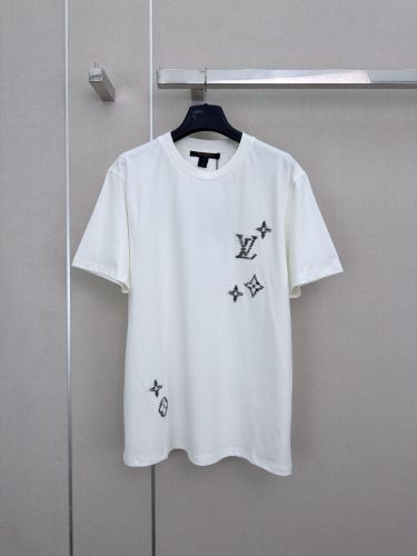 エンブロイダリー シグネチャーTシャツ ルイ・ヴィトン Tシャツ コピー ホワイト