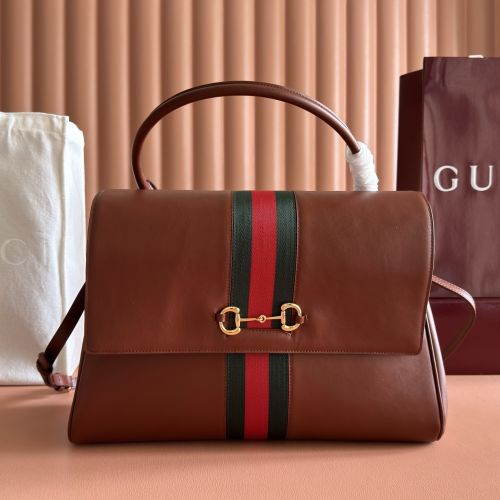 パパラッツォ ラージ トップハンドルバッグ グッチ スーパーコピー 875019 ブラウン