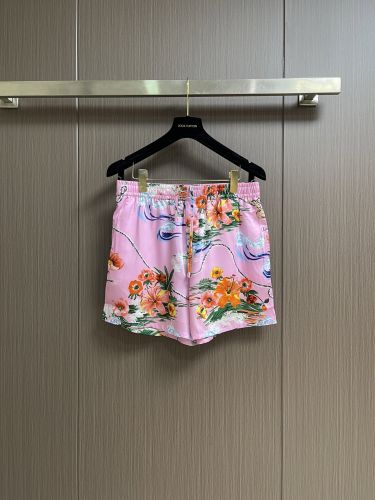 フローラルプリント ショートパンツ グッチ パンツ 偽物 シルク ピンク
