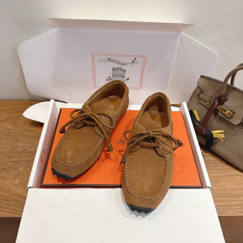 エルメス モカシン スーパーコピー 大人カジュアル メンバーモカシン ブラウン