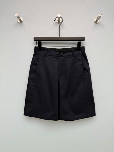 シンプル 洗練された コットン ショートパンツ プラダ パンツ 偽物 ブラック