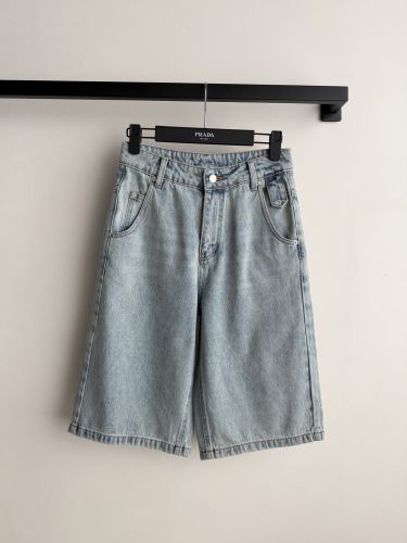 お洒落 合わせやすい デニム ハーフパンツ プラダ パンツ 偽物 コットン
