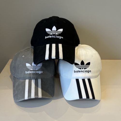 Adidas x Balenciaga コラボ ベースボールキャップ バレンシアガ キャップ 偽物 帽子