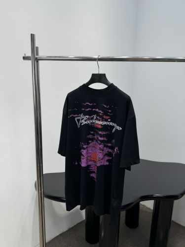 ユニセックス カジュアル オーバーサイズTシャツ バレンシアガ Tシャツ 偽物