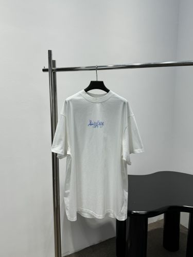 バレンシアガ Tシャツ 偽物 ユニセックス プリント クルーネック 半袖Tシャツ